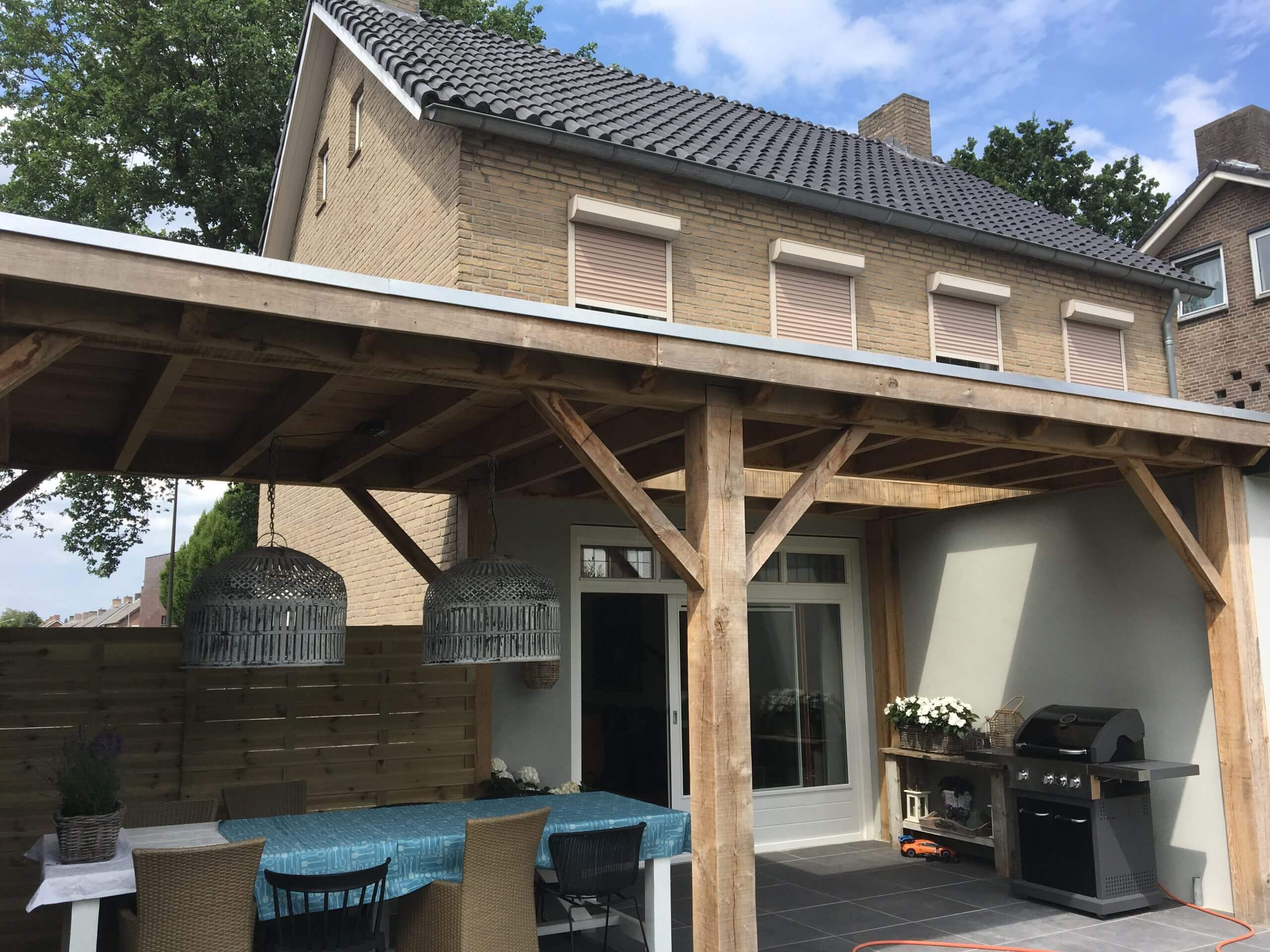 BouwTB-Authentieke eiken overkapping