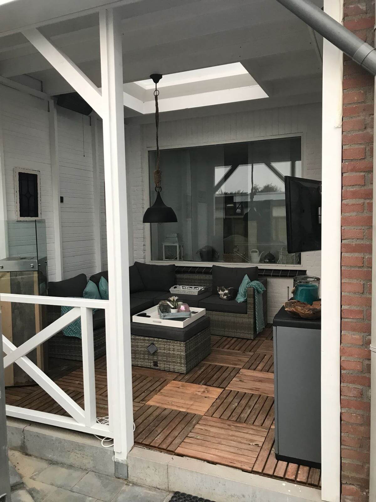 BouwTB-Overkapping met schutting